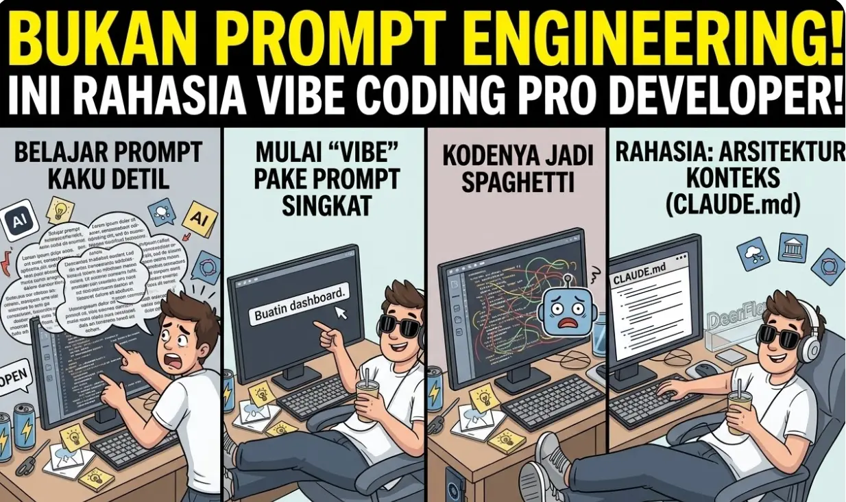 Bukan Prompt Engineering! Ini Rahasia Vibe Coding yang Dipakai Developer Pro!